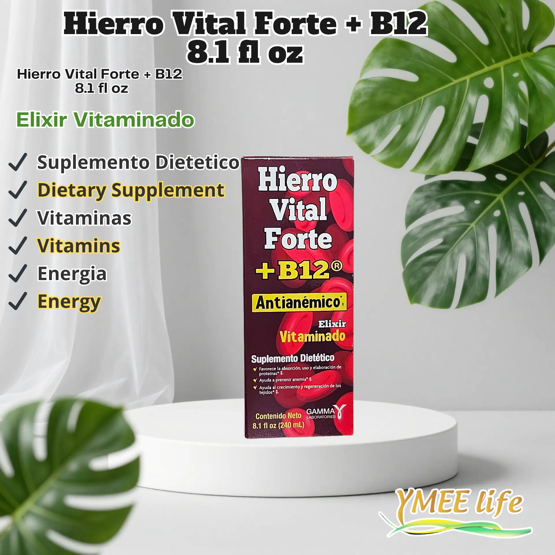 Hierro Vital Forte +B12 Syrup Jarabe