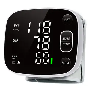 Oklar Blood Pressure Monitors for Home Use Rechargeable Wrist Digital BP Machine Cuff with LED Backlit Display, Voice Broadcast, 240 Memory Storage for 2 Users with Carrying Case