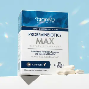 BrainMD - ProBrainBiotics MAX | Probiotics for Brain, Immune and Intestinal Health - 60pcs capsules