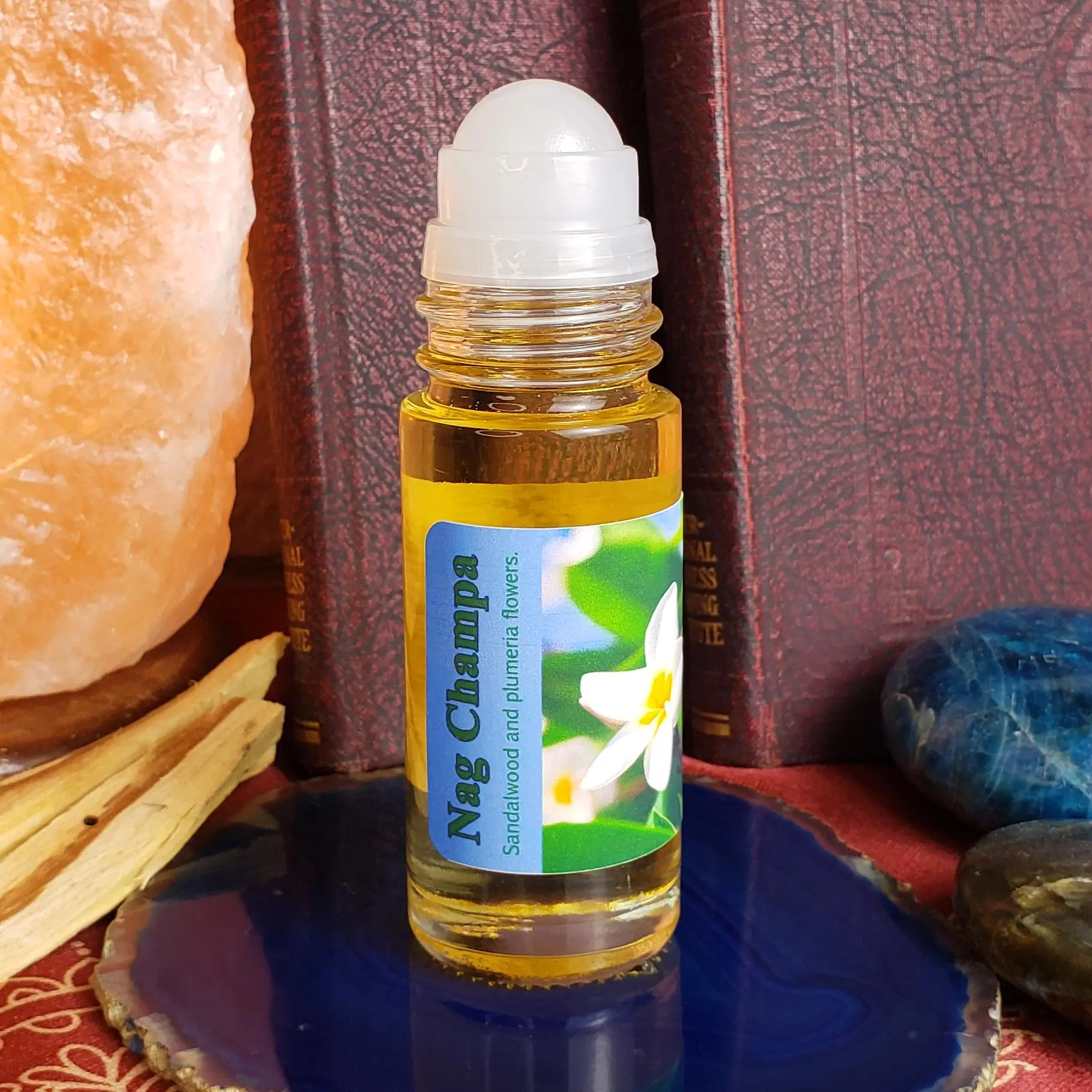 Nag Champa Perfume Oil | Incense Inspired Woodsy Scent - Larger 1 Ounce Bottle
