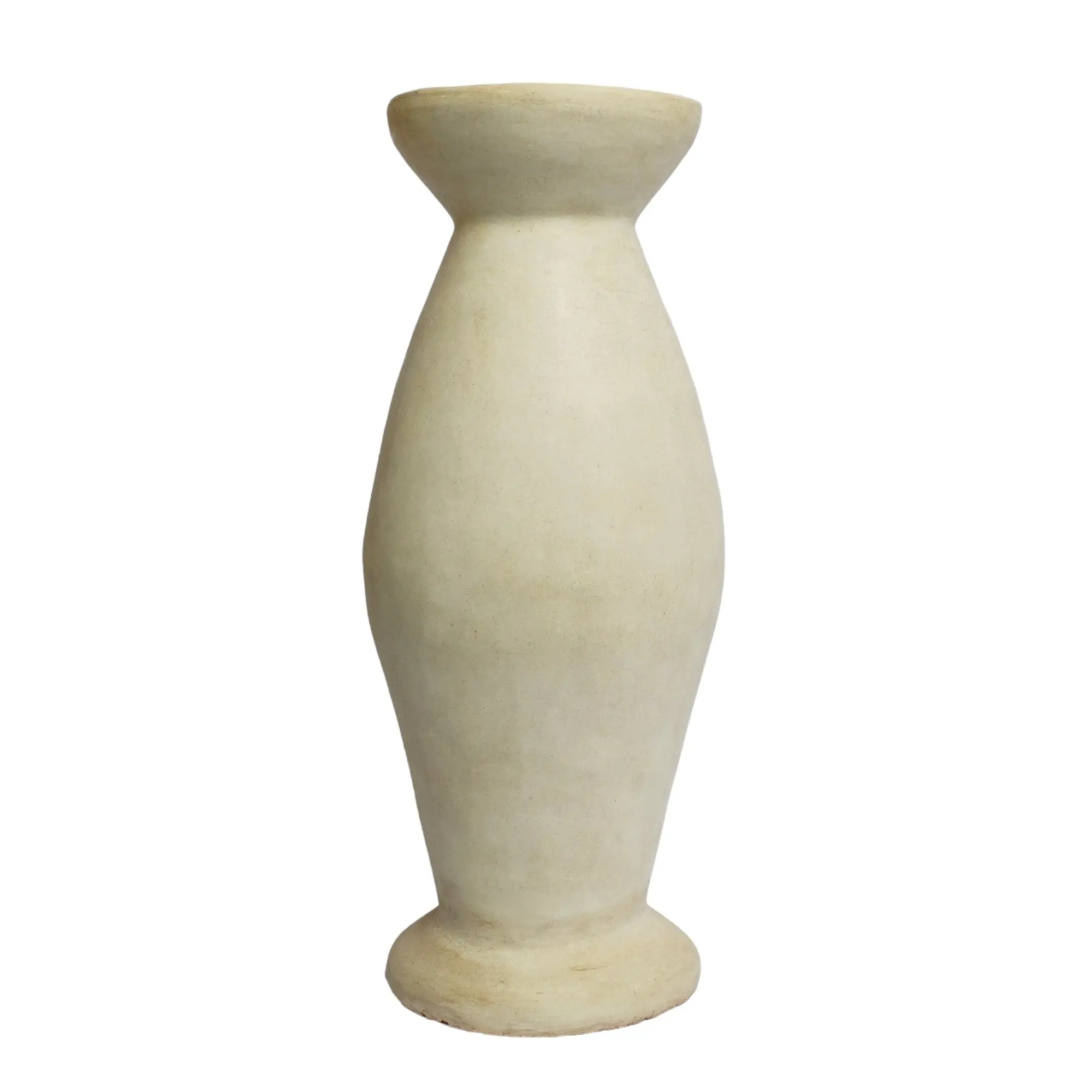 Tad Malin Vase | Moroccan Tadelakt tall sculptural plaster vase