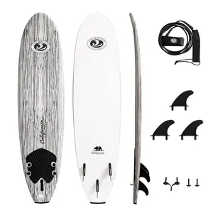 California Board Company (CBC) 065 7 ft. Soft Surfboard with Traction & Leash