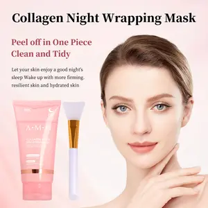 BISUTANG  Collagen Sleeping & Peel-Off Facial Mask – Overnight Moisturizing & Hydrating Face Mask for Women & Men, Beauty Care Products