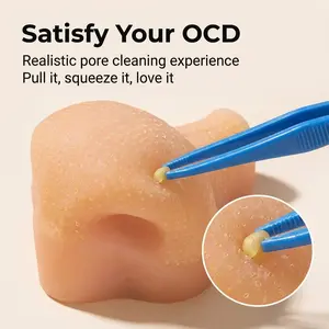 [1PC] Adult Stress Relief Toy, Stress Relief Tools, Reusable Acne Squeezing Model, Strawberry Nose Pop, Anxiety and Depression Relief, Do003 Model