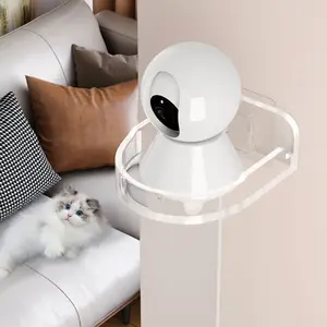 Adjustable Heavy-Duty Camera Mount, Home Security Camera Stand, Makeup Organizer, Bathroom Shelf, Entryway Hook, Desk Holder, Transparent Wall-Mounted Bracket, Transparent Style
