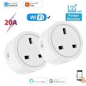 Smart Plug with Energy Monitoring, Alexa Voice Control, 2.4GHz WiFi, Smart Life APP Remote Control, Works with Alexa & Google Home, 20a