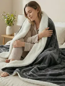 Utopia Bedding Sherpa Throw - Lightweight, Warm & Reversible Blanket