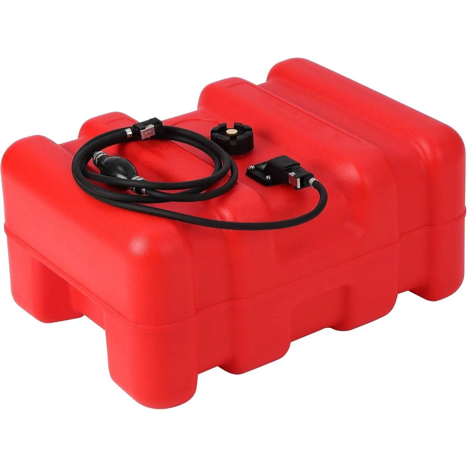 Heavy-Duty HDPE Marine Fuel Tank for Outboard Engines – 12L/24L/55L Capacity – UV-Resistant, Leak-Proof, Easy Carry with 10Ft/9.8Ft Hose & Gauge – For Boats, Yachts, Fishing – Durable Gas Container