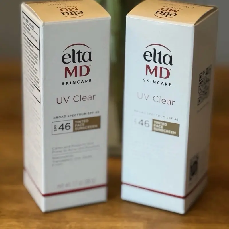 2Pcs Elta MD UV Clear TINTED Facial Sunscreen SPF 46 1.7 oz EXP 09/27 NEW IN BOX