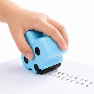 Math Teacher 4-in-1 Math Roller Stamp, Addition, Subtraction, Multiplication & Fill-in-The-Blank Practice Tool for Kids, Classroom & Home Use