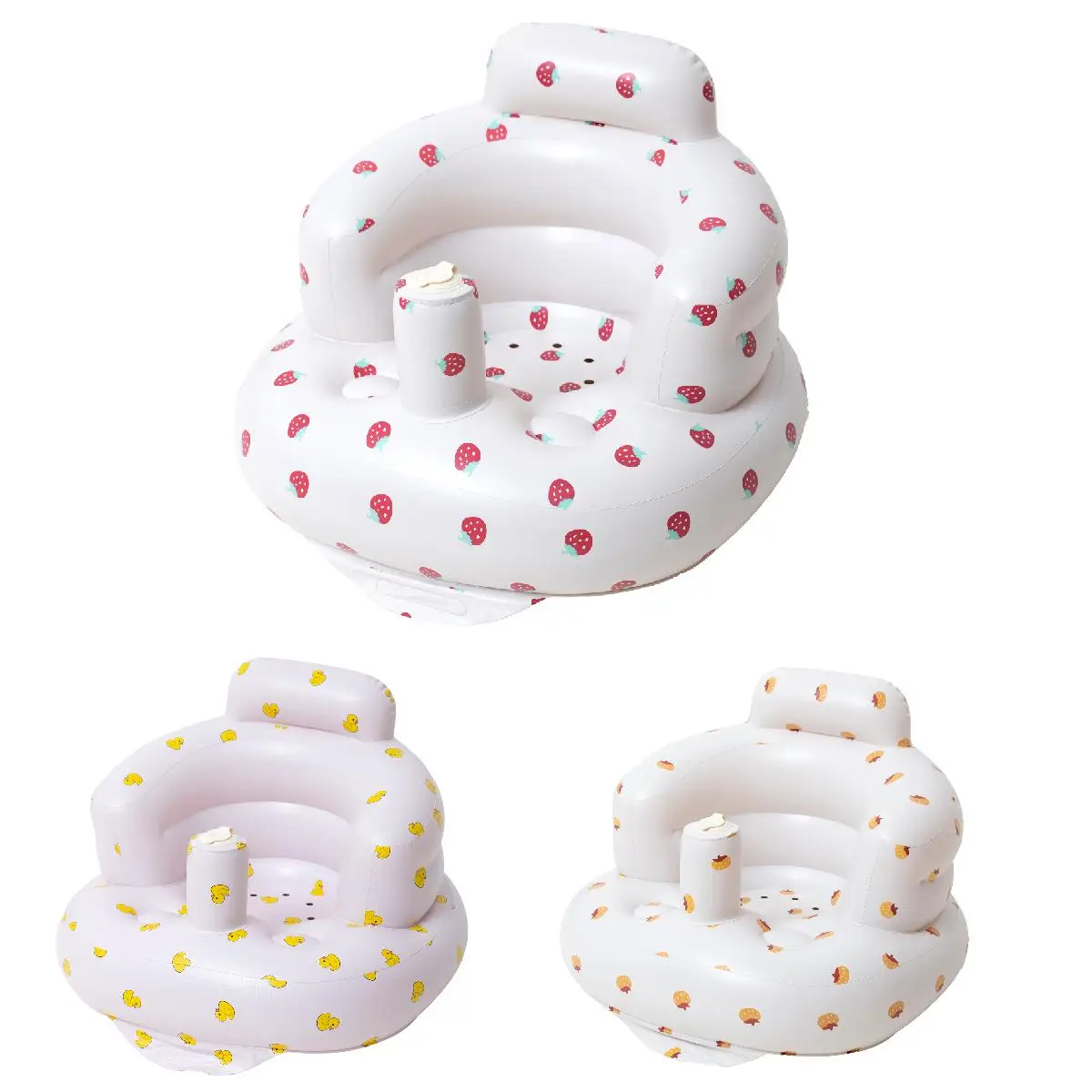 Inflatable Baby Seat, Portable Inflatable Baby Chair with Back Support, Comfortable Seat for Newborns to Toddlers, Baby Furniture for Home and Outdoor