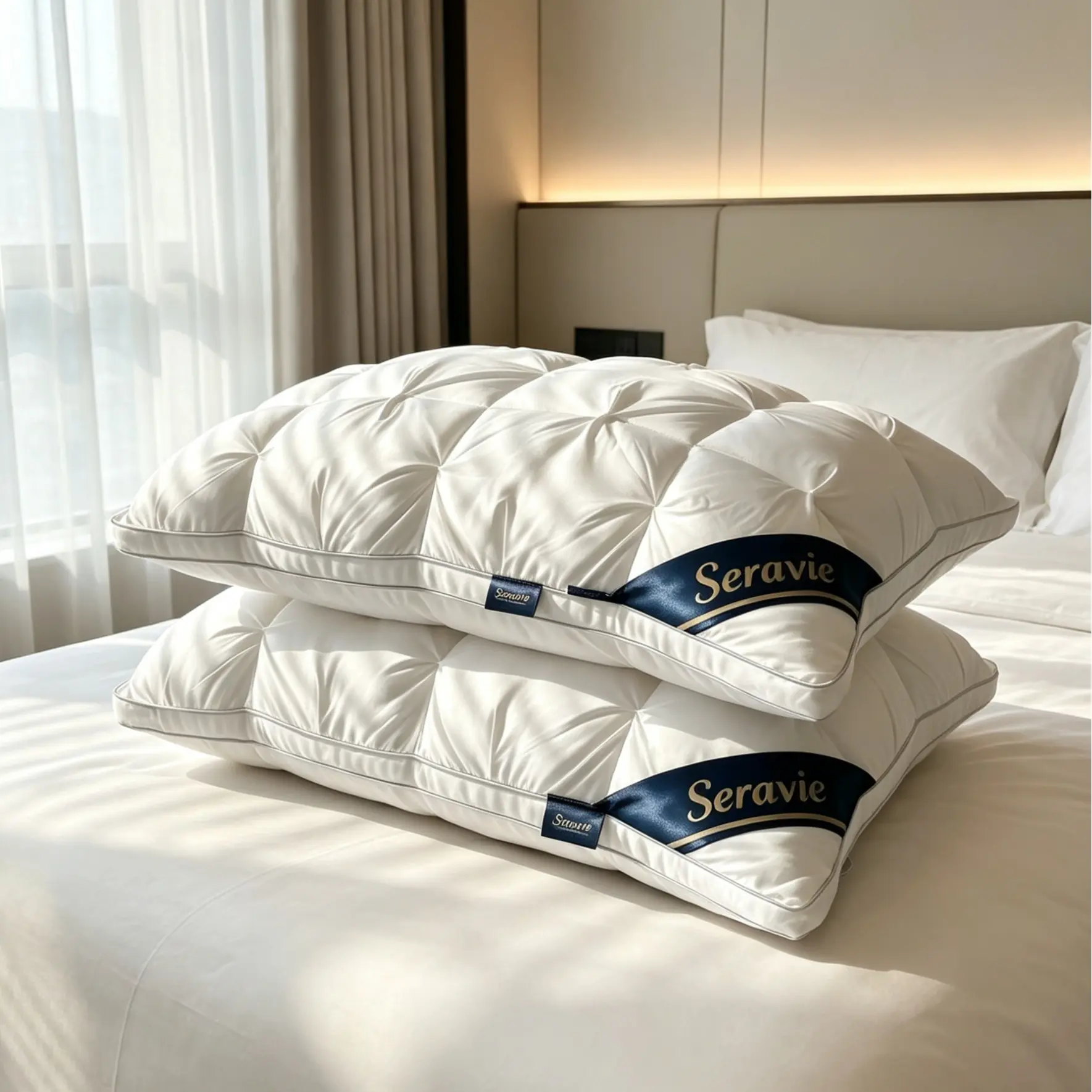 2pcs/4pcs Hotel Collection BedPillows,Original Soft Down Alternative Pillow forSleeping - Soft Support for Back, Stomach or SideSleepers,White,Gray,Pink, Pillows For Sleeping