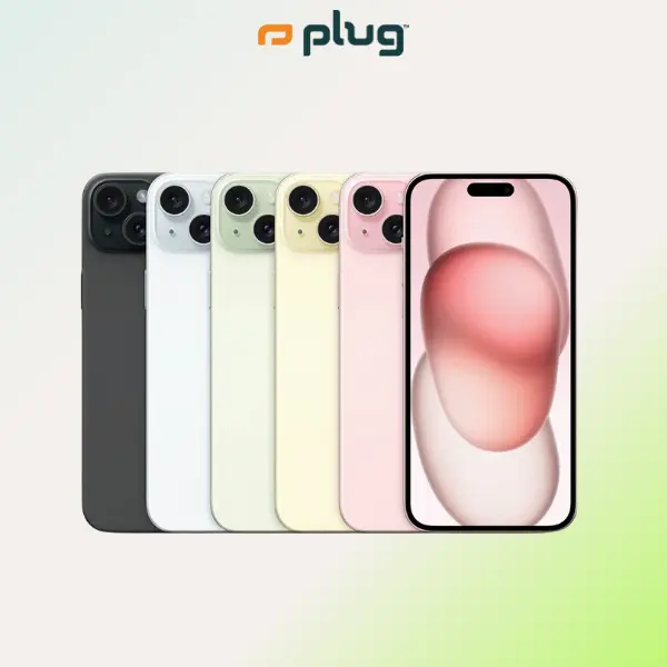 Refurbished iPhone 15 (Unlocked) - Acceptable Condition with 1-Year Warranty by Plug Refurbished iPhone 15 (Unlocked) - Acceptable Condition with 1-Year Warranty by Plug