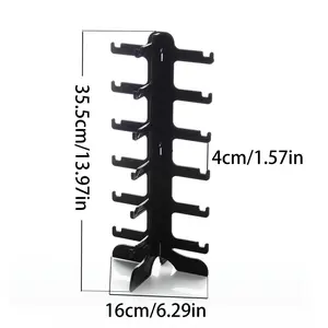 1pc Minimalist Eyeglasses Organizer Rack Multilayer Shelf Multiple Slots Unisex Storage for Glasses & Sunglasses Durable for Home & Office Hook Storage Rack