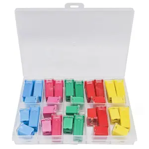30PC Universal-Fit Copper-Plastic Car Fuse Assortment Kit - 20A-60A Cartridge Type Fuses with High-Low Shape, Current Rating Specification for Automotive & Motorcycle Repair Car Lighting Accessories Car Audio