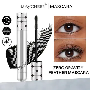 Zero-gravity Feathery Mascara - Long-lasting, Lengthening, Volumizing, Curling, Setting, Smudge-proof, with Velvet Fibers, Ultra-fine Brush Head, Lengthening, Curling and Volumizing, Stretching, Sweat-proof, Water-proof, Long-lasting Cosmetics
