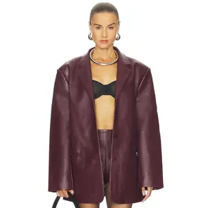 Nakedvice The Drew Jacket in Merlot