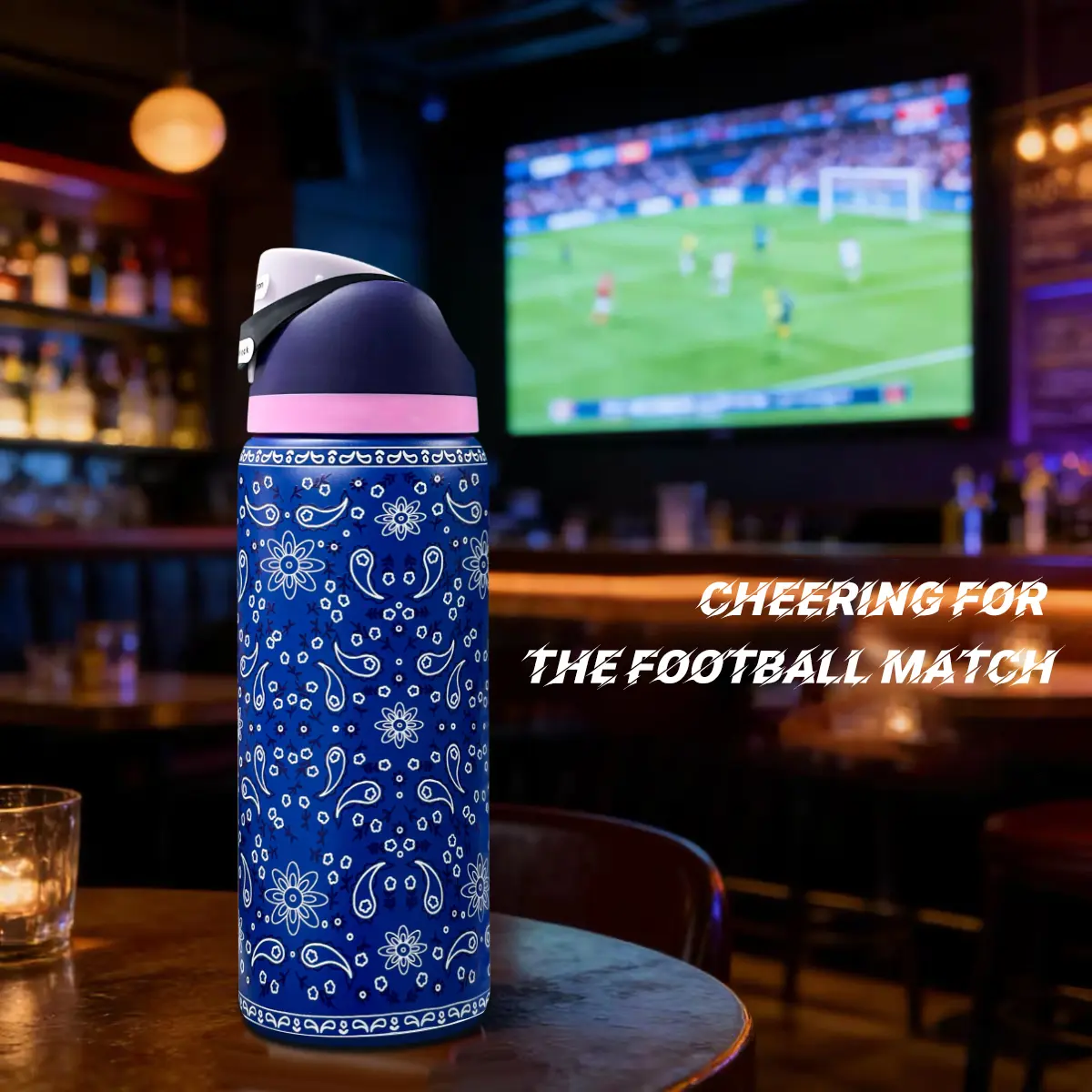 Paisley Pattern Stainless Steel Insulated Vacuum Flask, 32Oz/945ml Dual-Drink Outdoor Sports Insulated Bottle with Straw, Double-Walled, 8-12H Ice Retention, 100% Leak-Proof Lock Cap, Keeps Ice Cold for Cycling, Camping, Flasks, Insulated Bottles