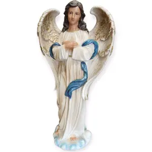 Angel Custodio 22" Inches Tall 251286-18 Estatua Guardian Angel  Religious Decor Angel de la Guarda para Altar o Nacimiento