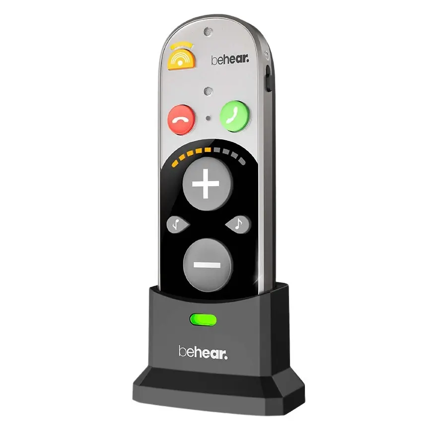 Alango BeHear Smarto Personal Sound Amplifier for Adults 18+ Years - Bluetooth-Enabled, Noise-Reducing, Directional, Rechargeable Battery Audio Device, 70dB Gain, 0.85 lbs, 48-Hour Battery Life