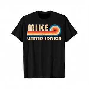 100% Cotton MIKE Vintage-Inspired Funny Birthday T-Shirt - Cotton, Crew Neck, Perfect for Casual Outings & Sports