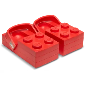 Crocs Brick Clog LEGO Red Collaboration Shoe 211719-5DJ Comfortable Chunky Exclusive Slipper