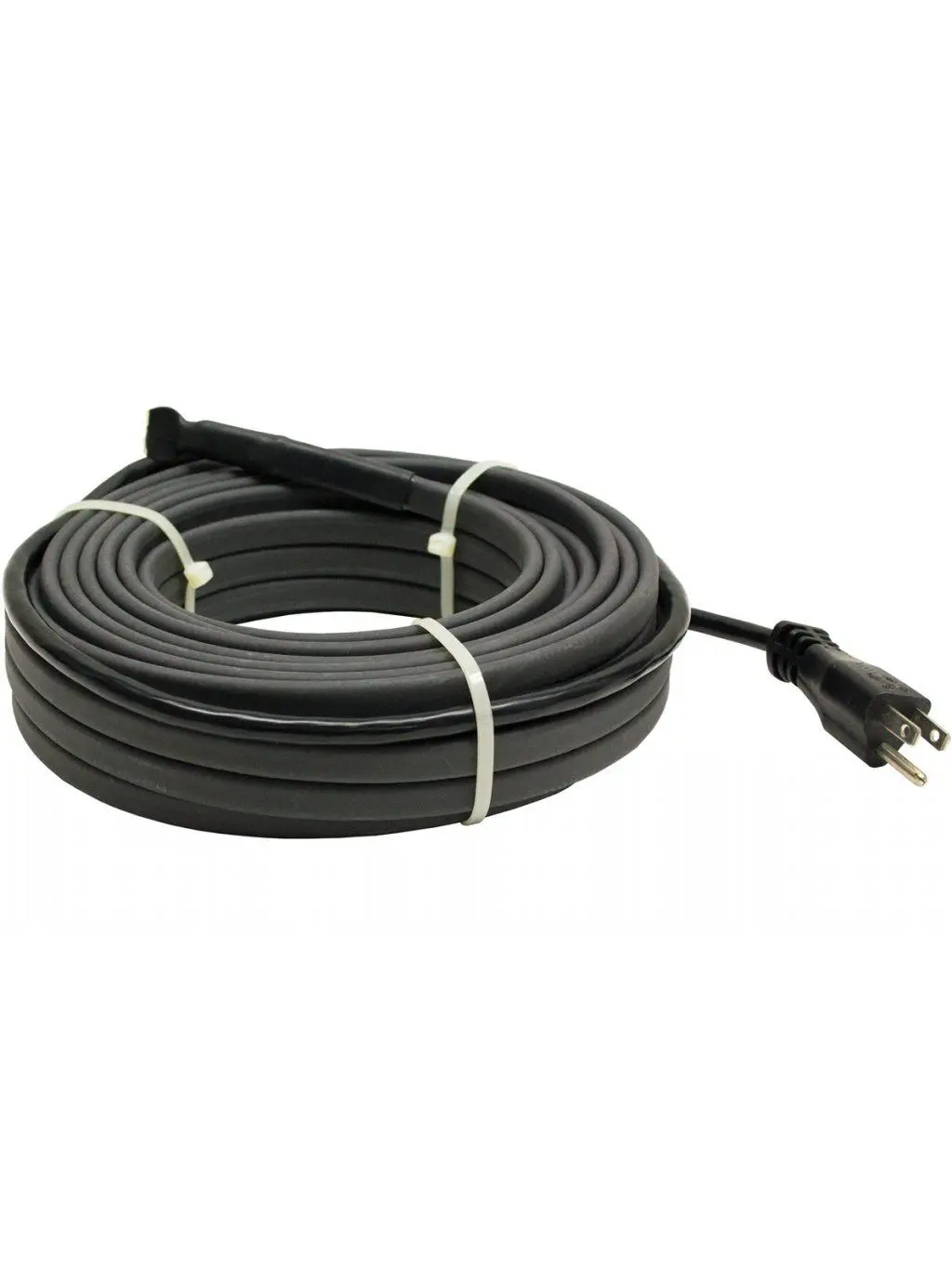 King Electric SRP126-24 Self-Regulating Heating Cable - 24 ft, 144W, 120V, 16 Gauge, Fluoropolymer Insulation, Spacers, End-Splice, Grounded Plug, ETL Certified, 2 Year Warranty, Shingle/Metal Roof/Downspout De-Icing Compatible