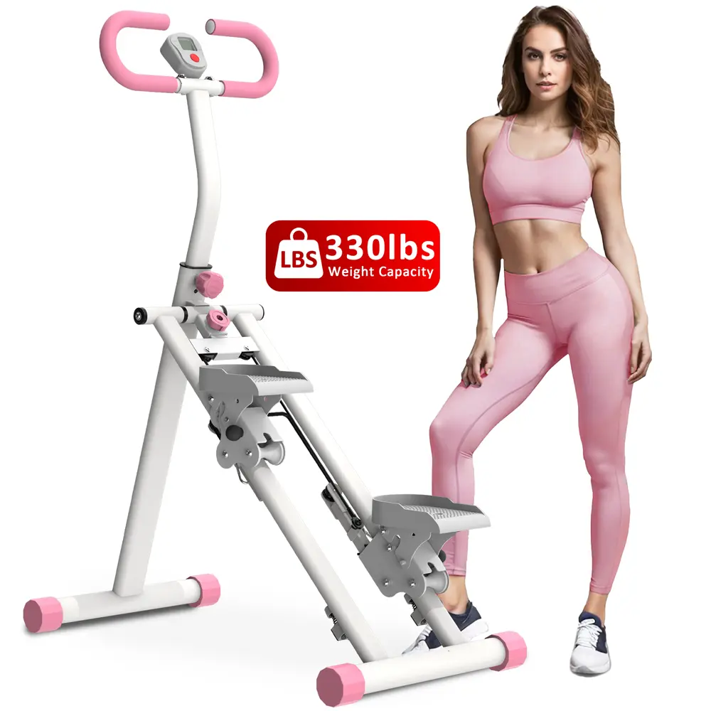 【SAVEYOUR】330LBS Stair Stepper for Home, Upgrade Vertical Climber Workout Machine for Exercise Climber Fitness Equipment with Stable Frame Handlebar, Compact Folding Exercise Climber