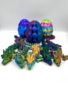 Dragon Egg - Medium Dragon - 3D Printed Figurine
