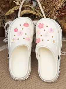 Men's Classic Wooden Sandals, Decorative Design, Waterproof Comfortable Daily Wear Shoes, Fashion Durable Footwear for All Seasons, Soft Sole Slippers, Casual Soft Slippers