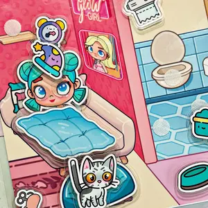 Beautiful busy book Fashion world  like Avatar world, dolls, toys&games, paper dolls, birthday present, kids activities , personilized busy board, gifts, tiktokshopping busy book