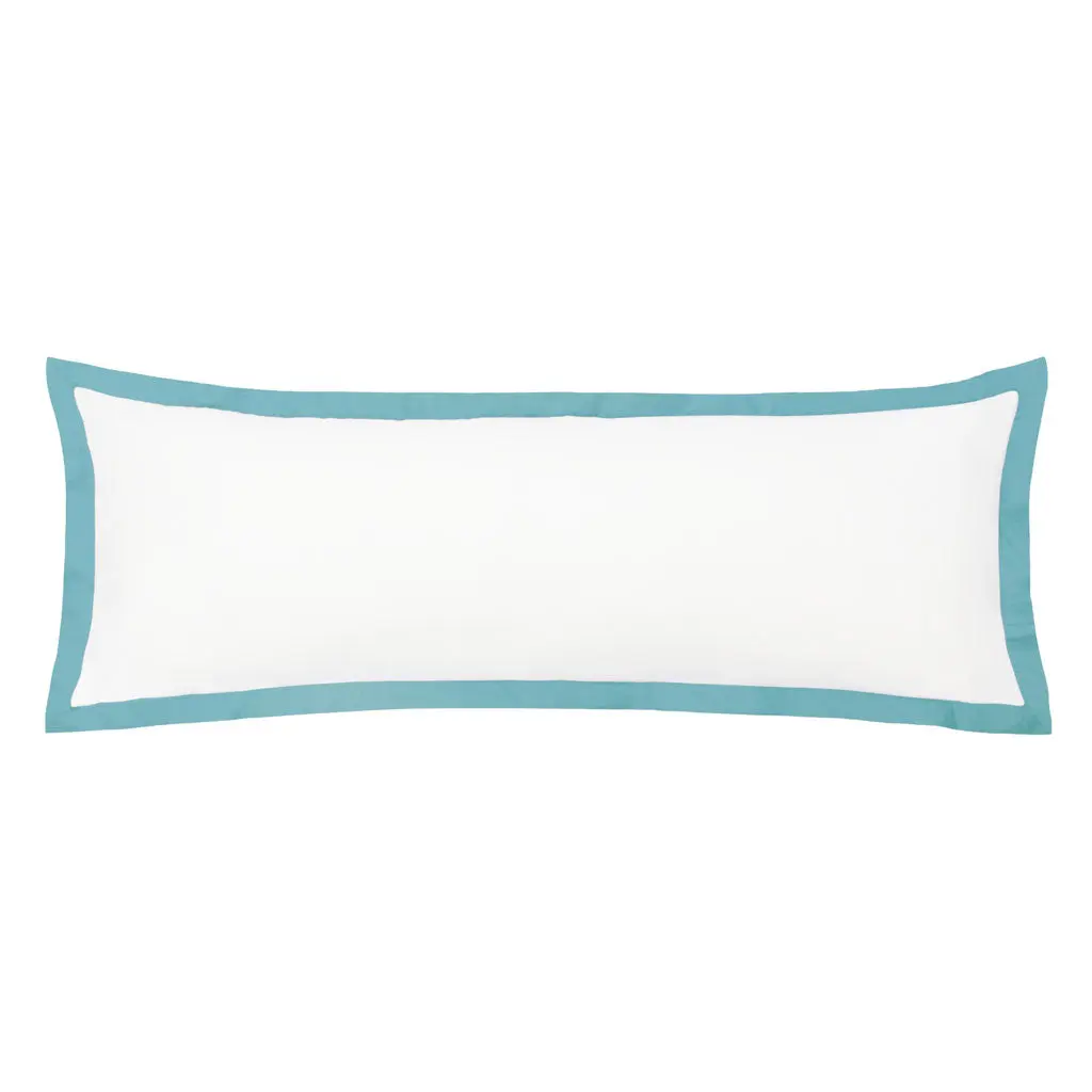 The Linden Turquoise Extra Long Lumbar Throw Pillow