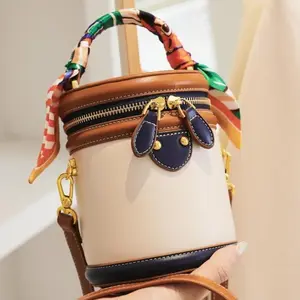 Fashion Colorblock Bag, Casual Pu Leather Zipper Crossbody Bag for Women, Retro Handbag, Casual Trendy Versatile High-quality Daily Commuting Bag, Girl Fashionable Shopping Bag