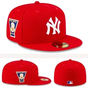 New Era MLB 59FIFTY Fitted Hat - 2026 NY Yankees/LA Dodgers Red Cap, Size 7 1/2, Flat Brim, Urban Style Sports Collectible Headwear