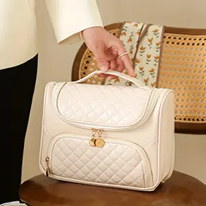 Cosmetic bag senior sense handheld travel toiletry bag portable waterproof large capacity cosmetics