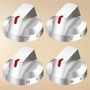 Compatible Samsung Stove Control Knob Heat Resistant Burner Dial Replacement with Reinforced Steel Ring