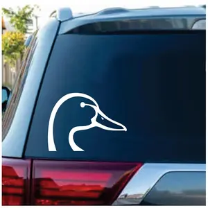 2Pcs Duck Head Hunting Window Decal Sticker