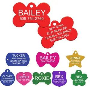 LIVEKEY Personalized Dog Tag for Pets Engraved Dog Name Tag Waterproof Slide On Cat ID Tags Customizable with Pet Name and Contact Info Detachable Design