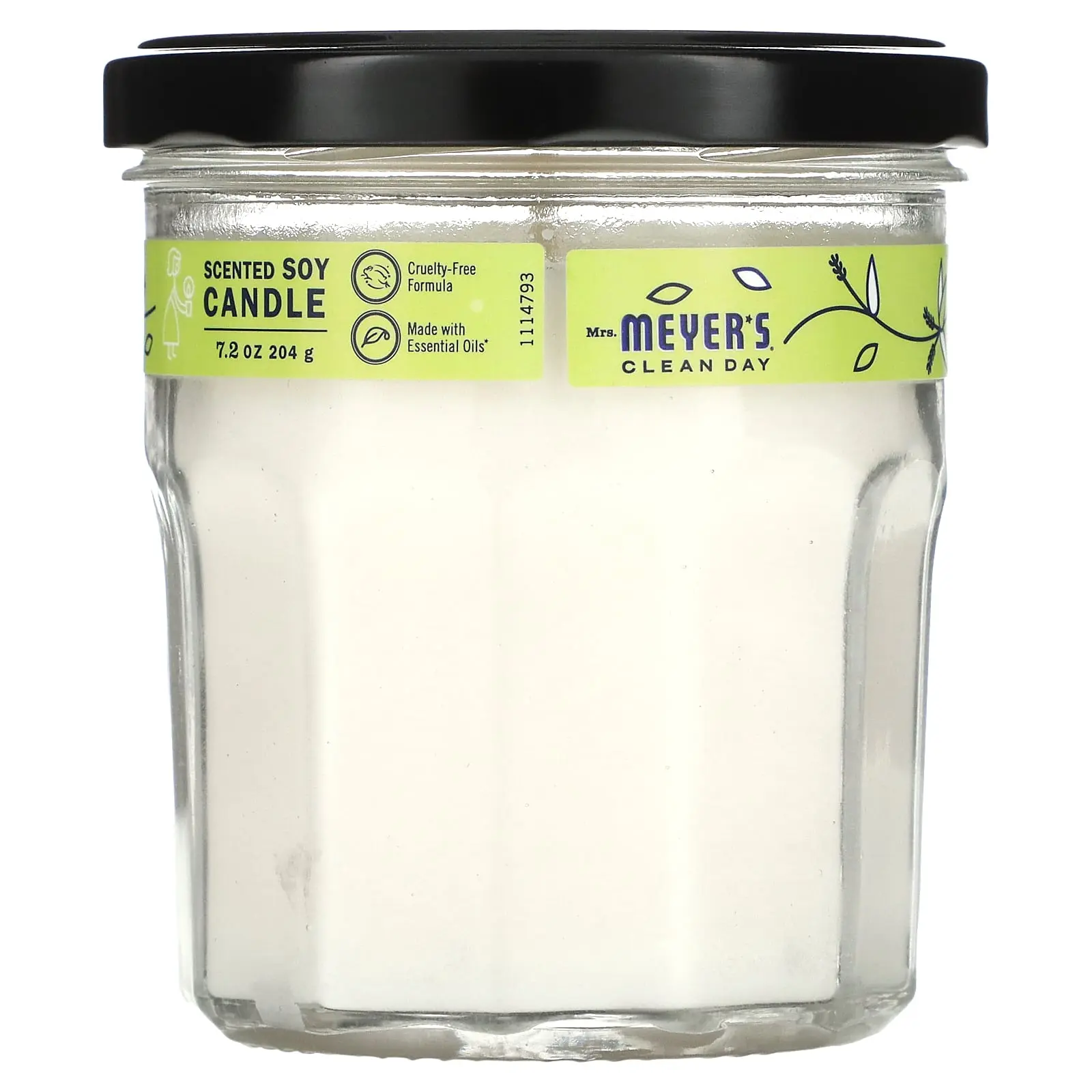 Mrs. Meyers Clean Day Scented Soy Candle, Lemon Verbena, 7.2 oz (204 g)