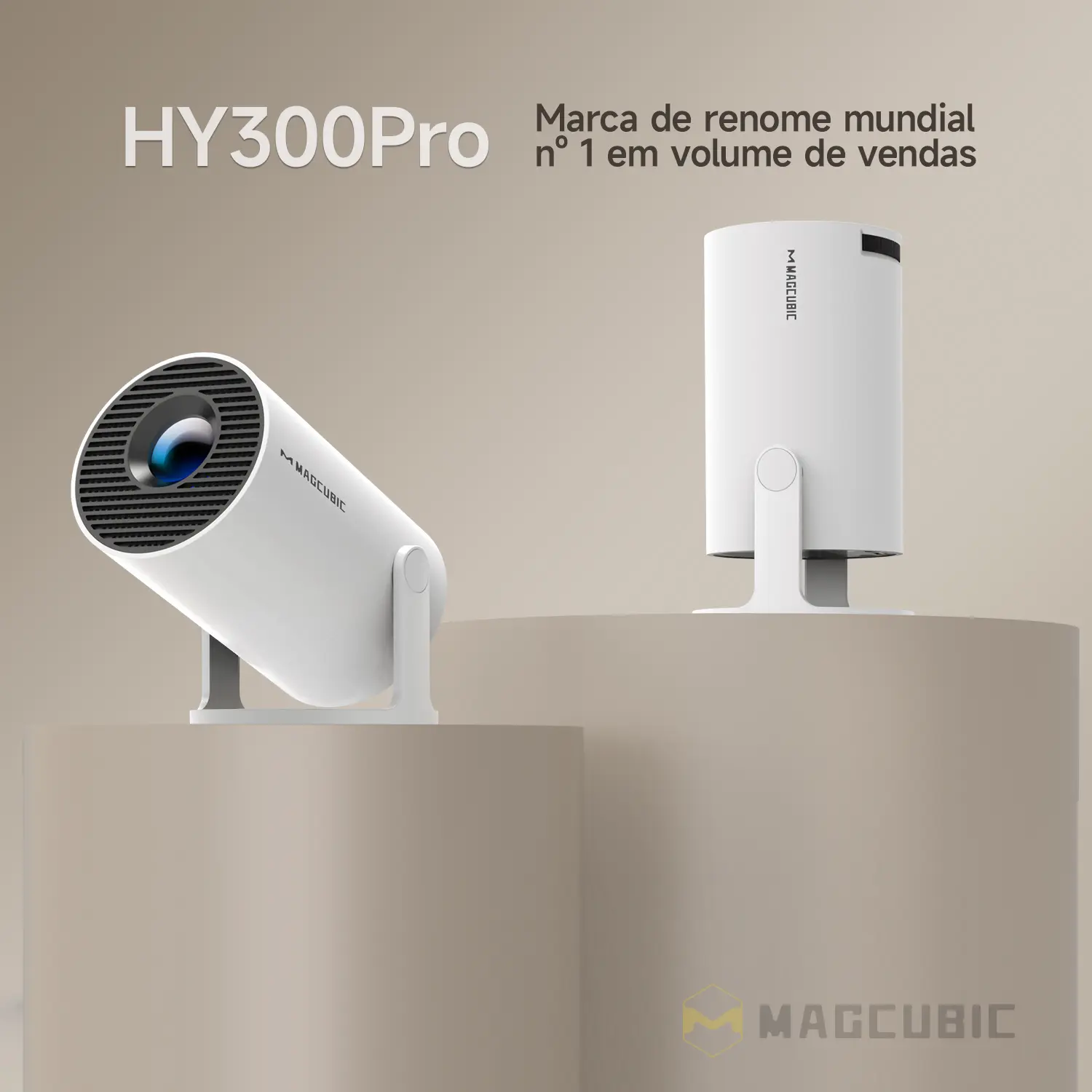 Magcubic HY300Pro Projector 290ANSI Android 14 Dual WiFi6 8K 4K Decode Auto Keystone Correction Wireless BT5.4 130"Screen 1280*720P Built-in Speaker AllwinnerH726 Mini Portable Outdoor Gift Projectors for bedroom #TikTokShopBackToSchool