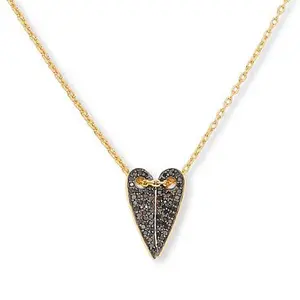 Rarities 1/3ctw Colored Diamond Heart Drop Necklace