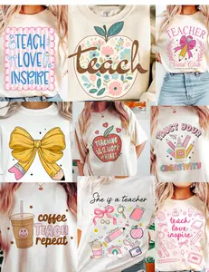 SURPRISE TEACHER GRAPHIC SHIRTS!!! 2 TSHIRTS OR 1 SWEATSHIRT FOR ONLY $30 Cotton Polyester Blend Unisex Sizing 20 Mystery Designs!