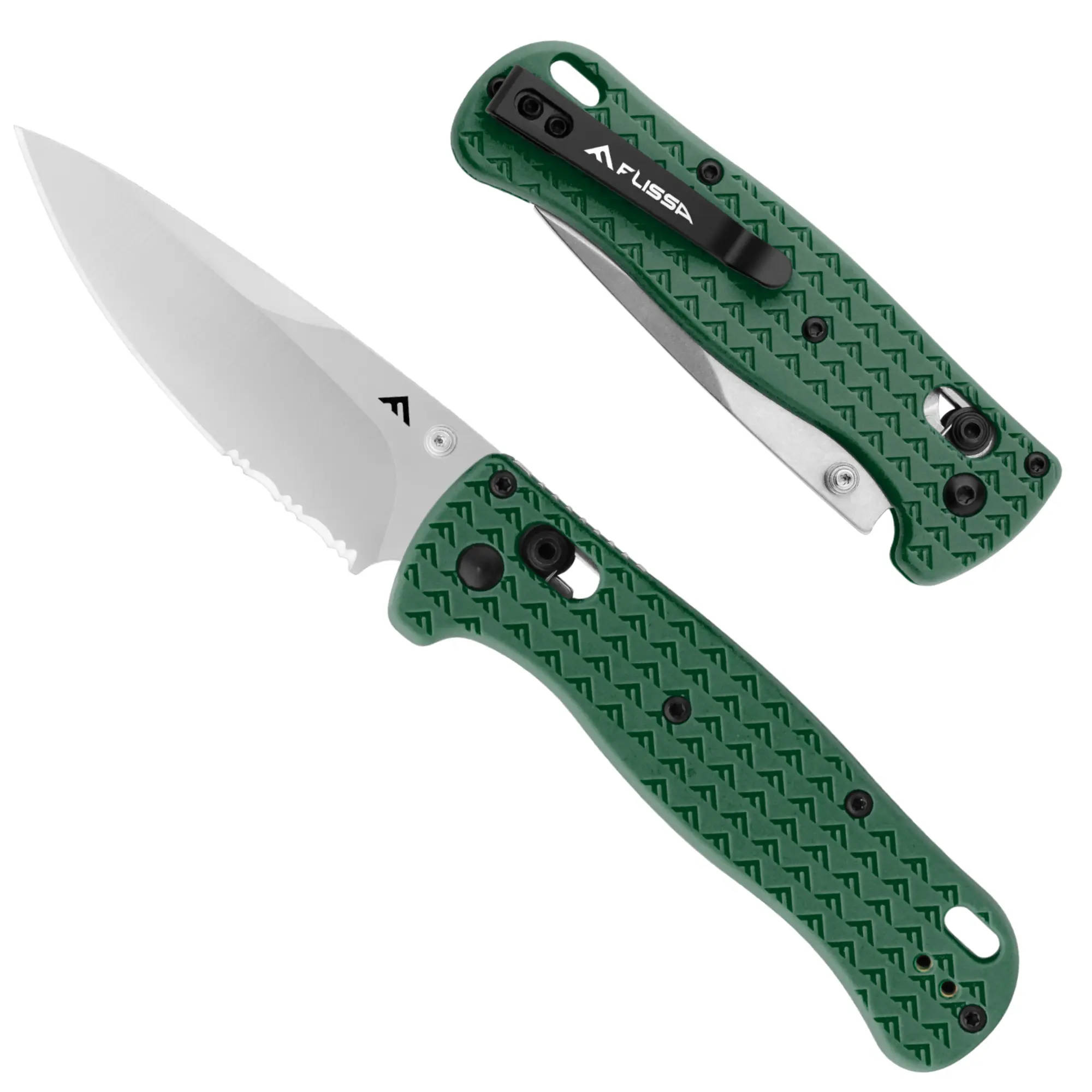 #summersale FLISSA 4.5" Folding Pocket Knife, Lightweight EDC Pocket Knife with Axis Lock, 3.2" AUS-8 Steel Blade, Sharp Camping Hiking Knife with Pocket Clip, Unique Tool Gift for Men, Dad