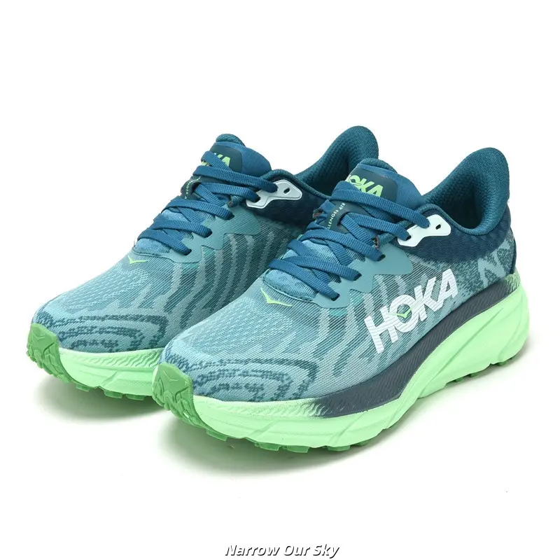 Brand New Original Box Unisex Teal Lime Green Gradient Mesh Running Shoes Ultra Thick Cushion Non Slip Breathable Walking Gym Athletic Sneakers US Sizes 5-12