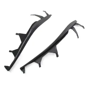 Left Right Headlight Upper Cover Strip Seal Gasket For 2002-2005 BMW 4 Door E46 Direct Replacement Black Plastic 63126921859 63126921860