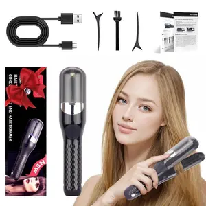 Original Cordless Split End Hair Trimmer for Dry, Damaged, Brittle, Curly, Frizzy, or Straight Hair – Battery Operated Home Styling Tool for Split Ends