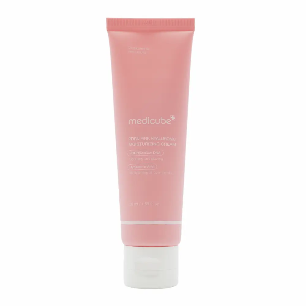 Medicube PDRN Pink Hyaluronic Moisturizing Cream 50ml - With Hyaluronic Acid, Niacinamide, Shea Butter - Hydrate, Moisturize, Skin Repair for Sensitive Skin Daily Selfcare