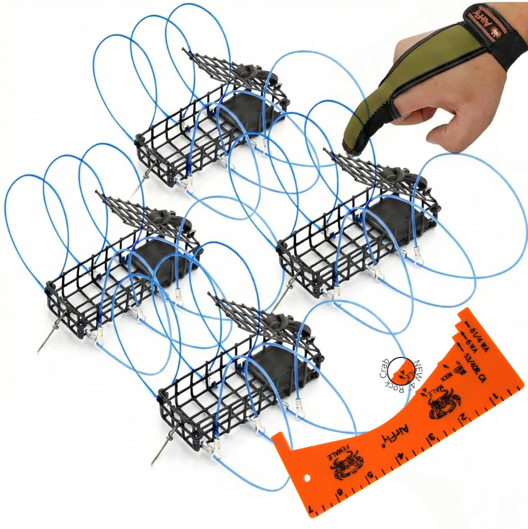 equipment needed for crab fishing pole Dev CP 100 Boat Rod Holder Pot Puller not harder Best Trap for Catching Crabs