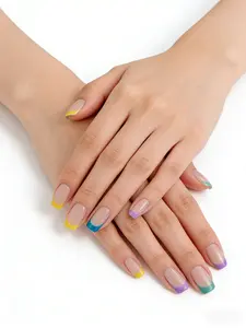 The Classic | White French tip Press on Nails | Everyday | Neutral Nails | Apres Gel x Tips | Med Square