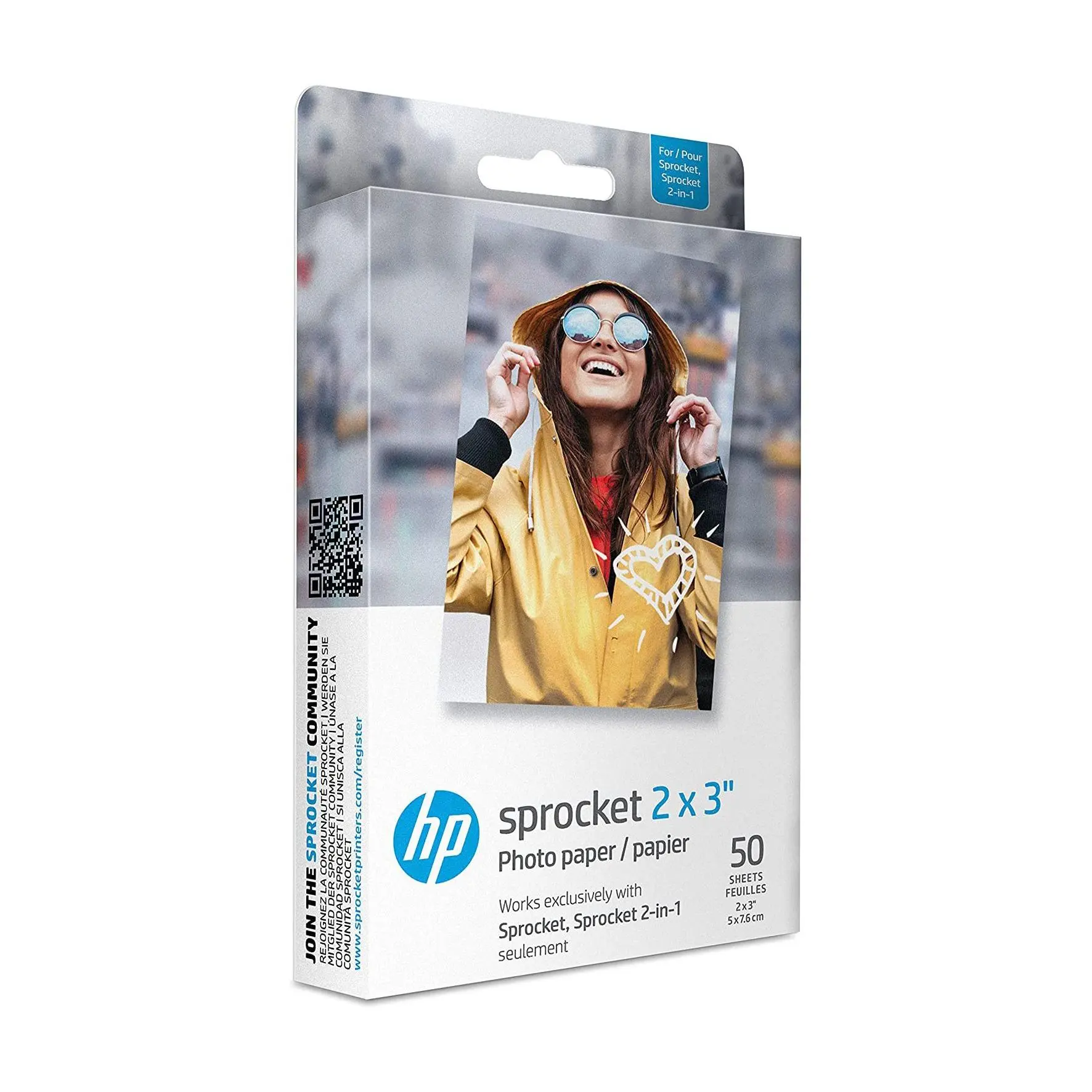 HP Sprocket 2" x 3" Zink Sticky-Back Photo Paper 50-Pack HP Sprocket 2" x 3" Zink Sticky-Back Photo Paper 50-Pack